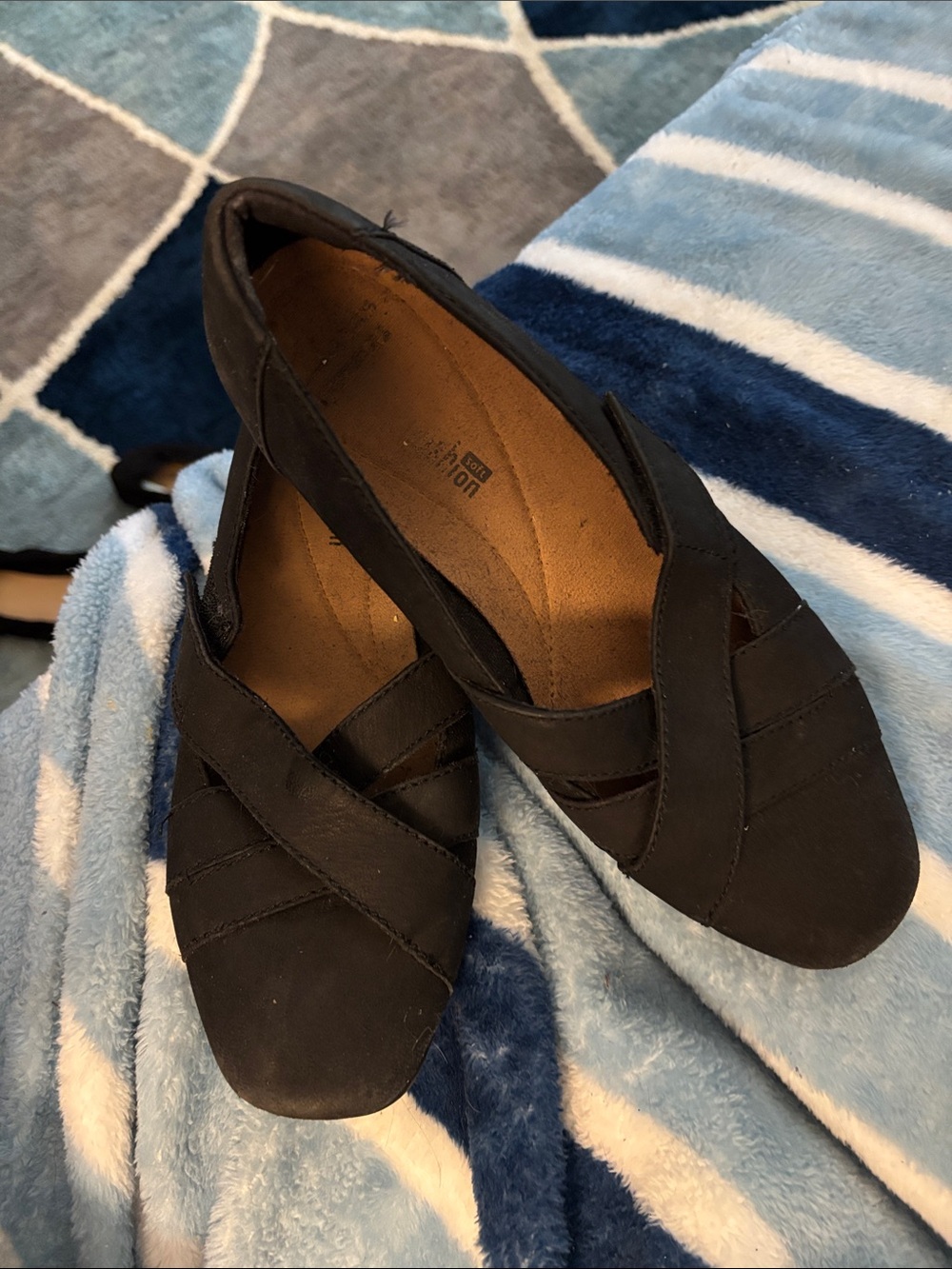 Clark’s Black Suede Shoes